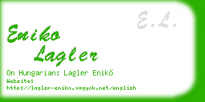 eniko lagler business card
